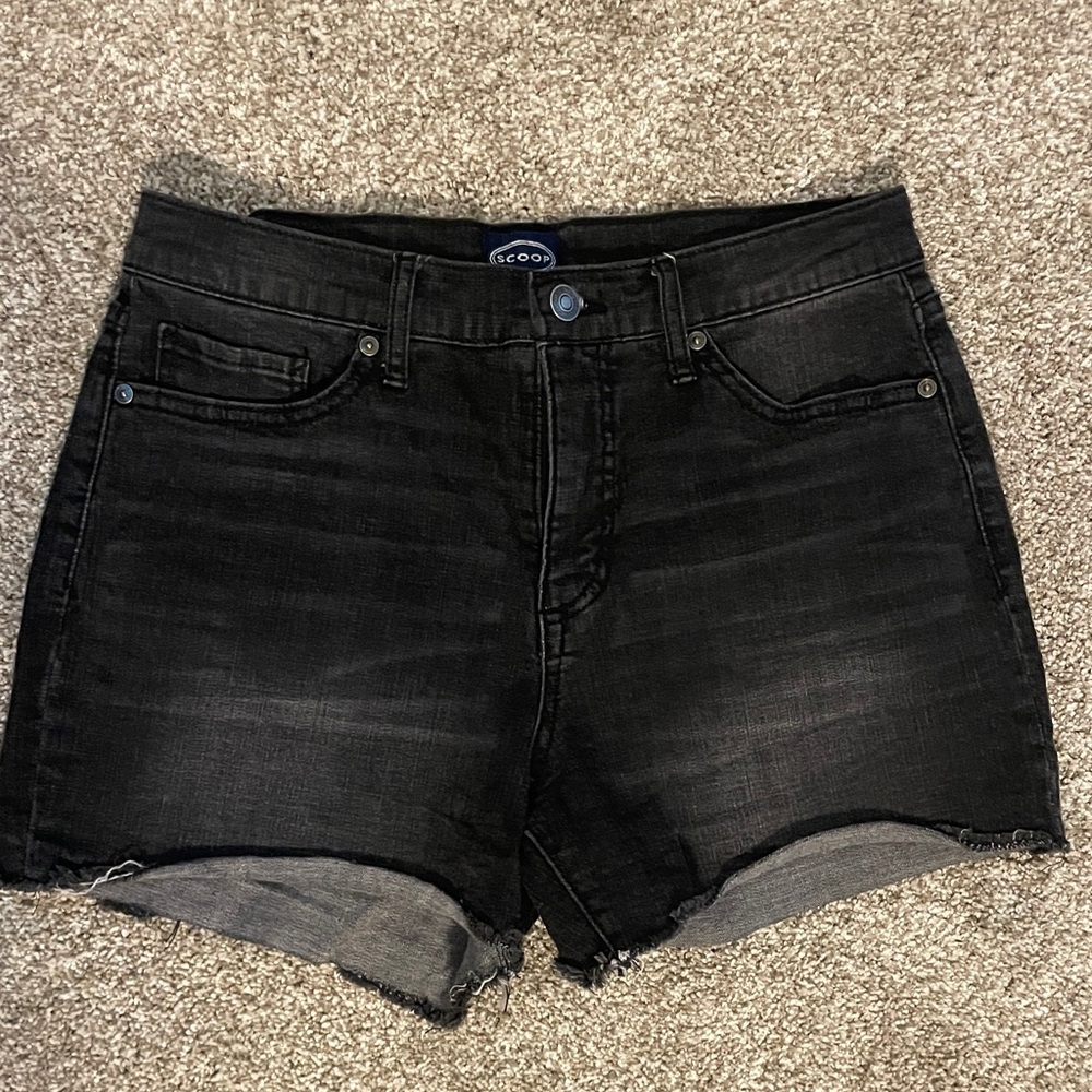 Stylish Women's Black Denim Shorts